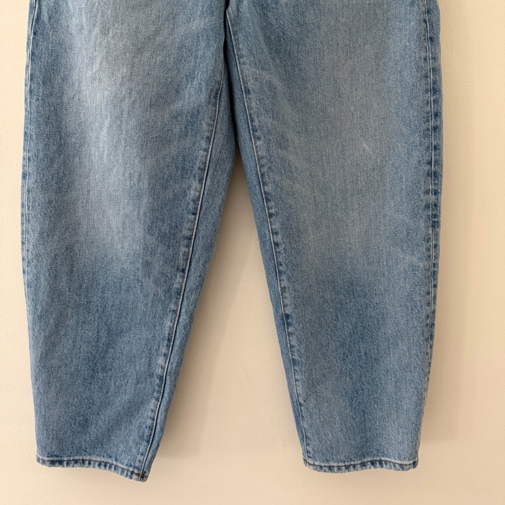 Madewell Balloon Jeans Barrel Leg Blue Denim High Waist Size 25 - Picture 3 of 10